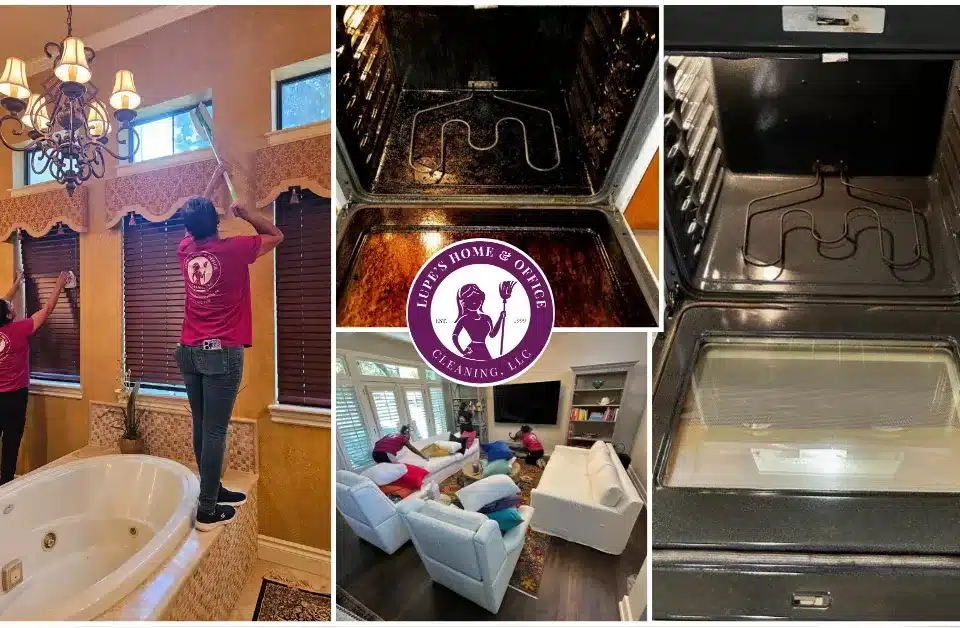 Lupe's Team Cleaning & Before & After of Oven
