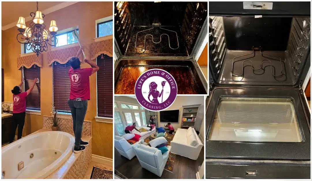 Lupe's Team Cleaning & Before & After of Oven