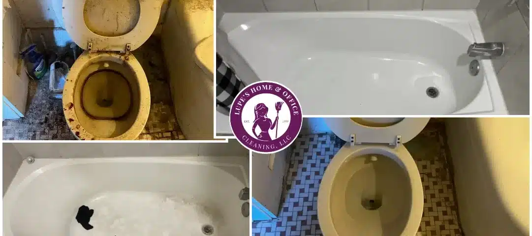 Before & After of Toilet & Bathtub
