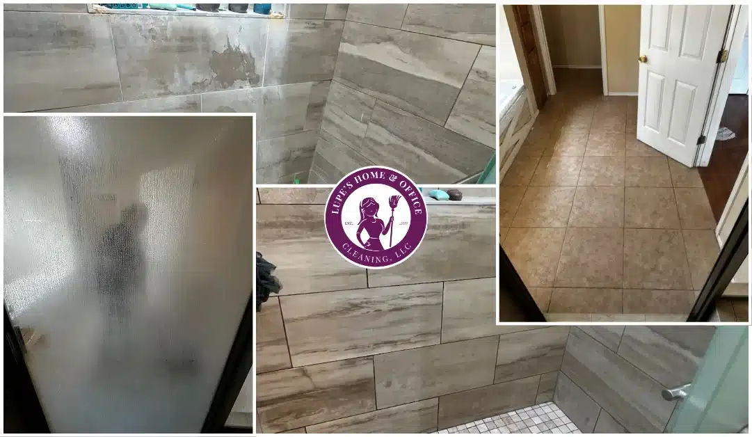 Before & After of Shower Walls & Shower Glass Door